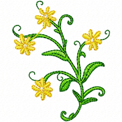 Flowers Embroidery Design 3